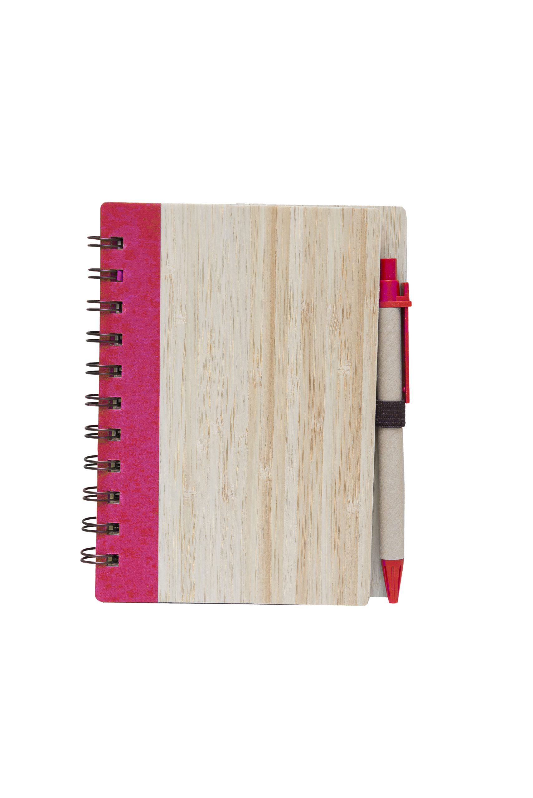 Eco-Friendly Bamboo Cover Notebook with Pen (EC07) - Image 2
