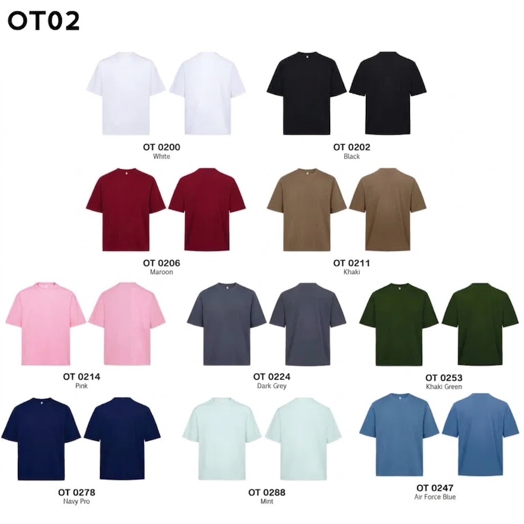 Oversized Premium Cotton T-Shirt OT02 - Image 2
