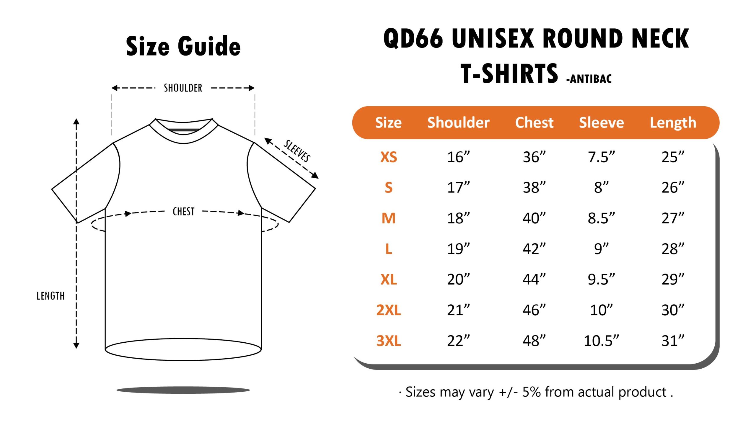 Dri-Fit Polyester Anti-Microbial Round Neck T-Shirt QD66
