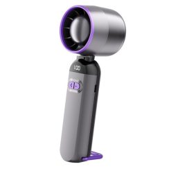 Leafless Handheld Mini Fan with Digital Display