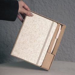 Alternative view of A5 Cotton Linen Notebook and Eco Pen Set
