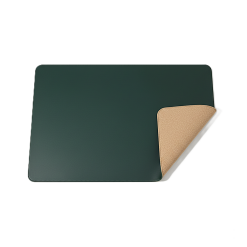 Double-Sided Leather and Cork Desk Mat