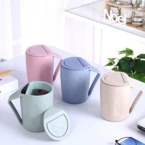 400ml Tea Infuser Wheat Straw Mug - Image 5