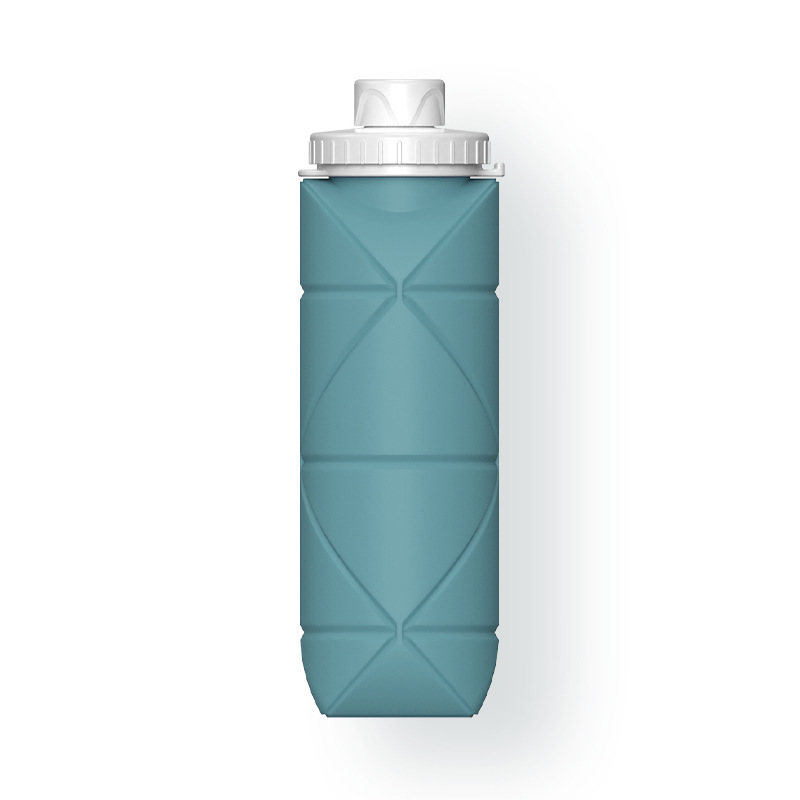 600ml Silicone Collapsible Bottle with Straw - Image 3