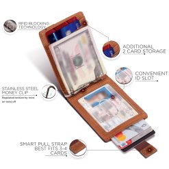 Alternative view of RFID Blocking Slim Bifold Leather Wallet